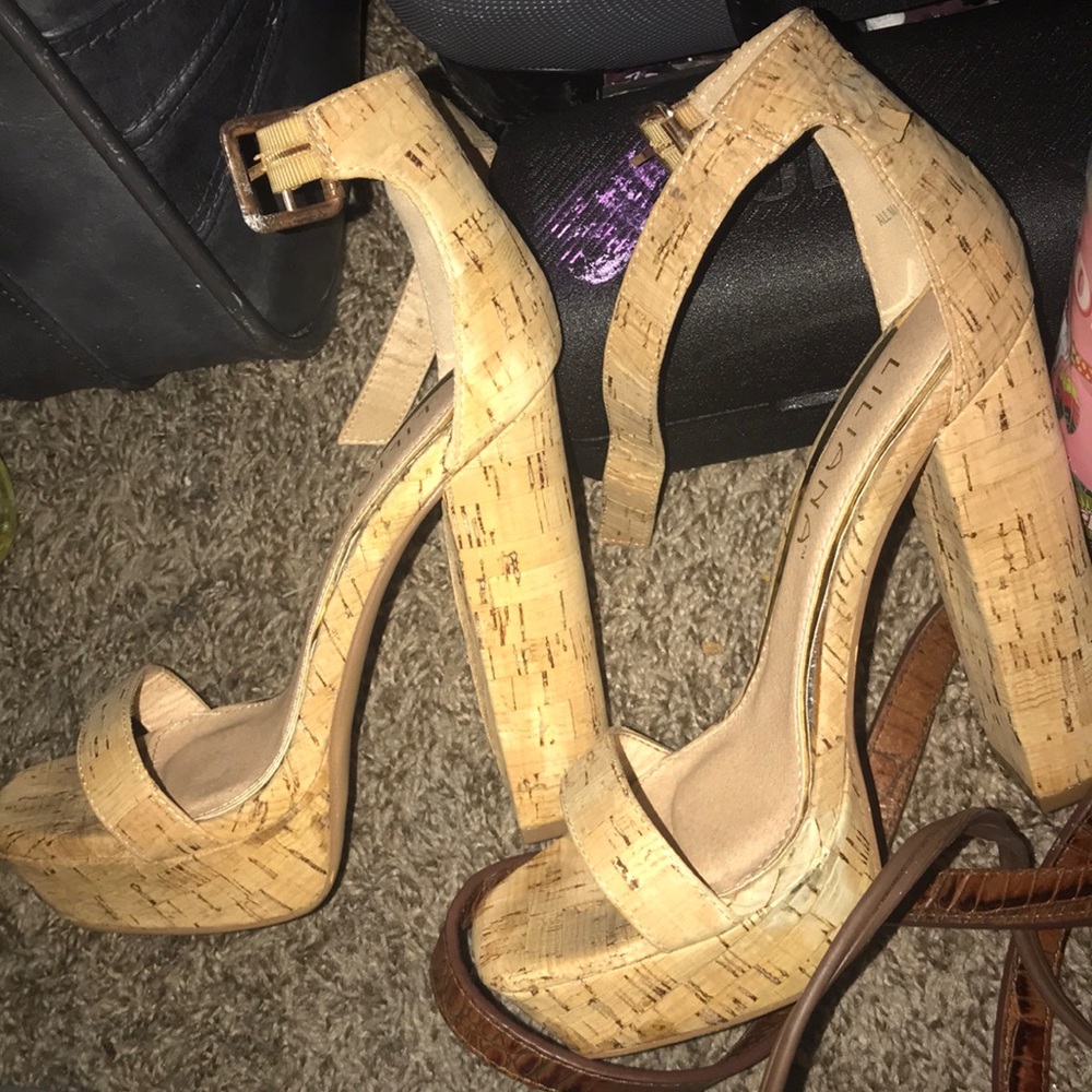 Wood heels